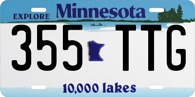 MN license plate 355TTG