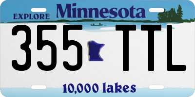 MN license plate 355TTL