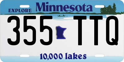 MN license plate 355TTQ