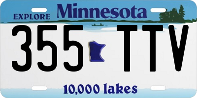 MN license plate 355TTV