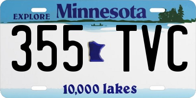 MN license plate 355TVC