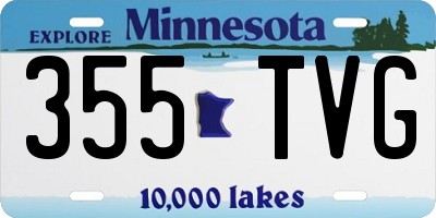 MN license plate 355TVG