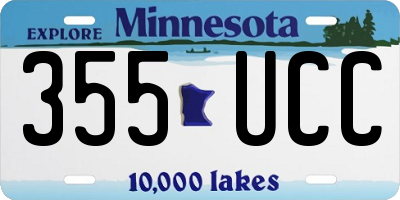MN license plate 355UCC