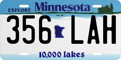 MN license plate 356LAH