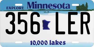 MN license plate 356LER