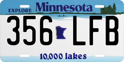 MN license plate 356LFB