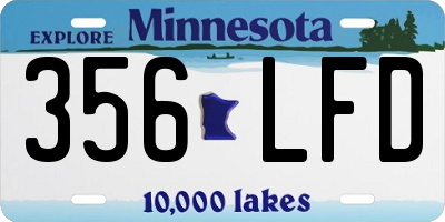 MN license plate 356LFD