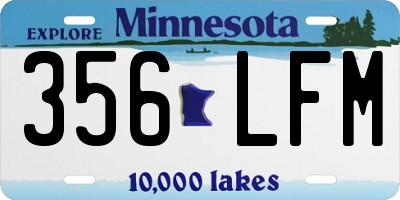 MN license plate 356LFM
