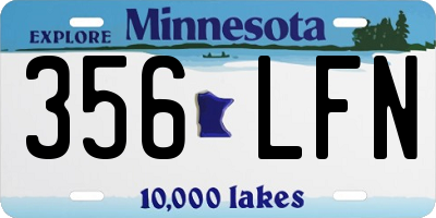 MN license plate 356LFN