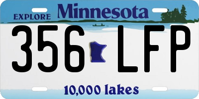 MN license plate 356LFP