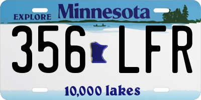 MN license plate 356LFR