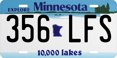 MN license plate 356LFS