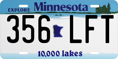 MN license plate 356LFT