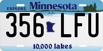 MN license plate 356LFU
