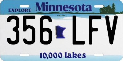 MN license plate 356LFV