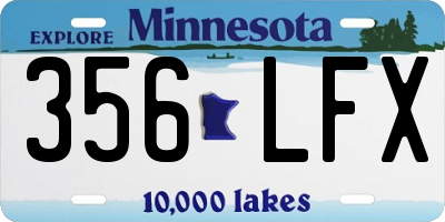 MN license plate 356LFX