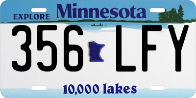 MN license plate 356LFY