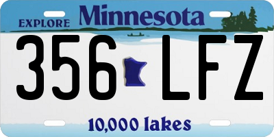 MN license plate 356LFZ