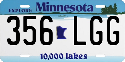 MN license plate 356LGG