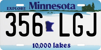 MN license plate 356LGJ