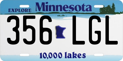 MN license plate 356LGL