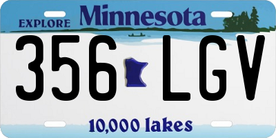 MN license plate 356LGV