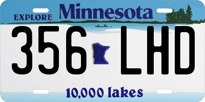 MN license plate 356LHD
