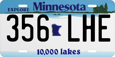 MN license plate 356LHE