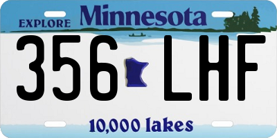 MN license plate 356LHF