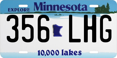 MN license plate 356LHG