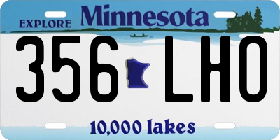 MN license plate 356LHO