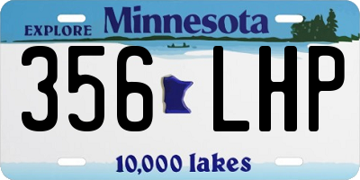 MN license plate 356LHP