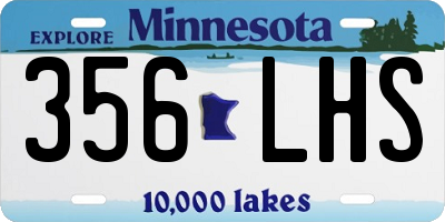 MN license plate 356LHS