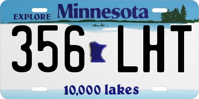 MN license plate 356LHT