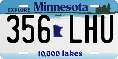 MN license plate 356LHU