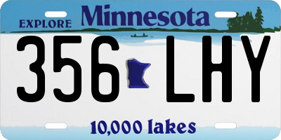 MN license plate 356LHY