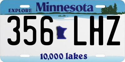 MN license plate 356LHZ