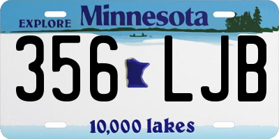 MN license plate 356LJB