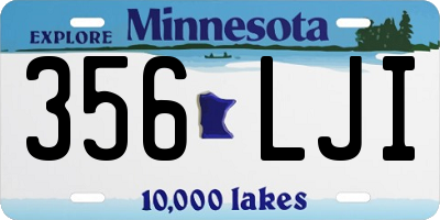 MN license plate 356LJI