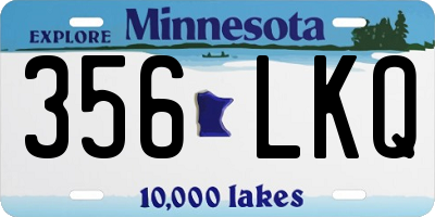 MN license plate 356LKQ