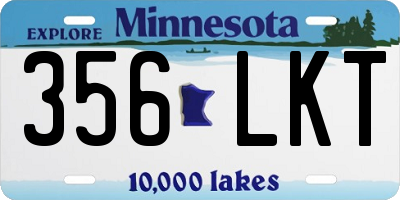 MN license plate 356LKT