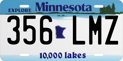MN license plate 356LMZ