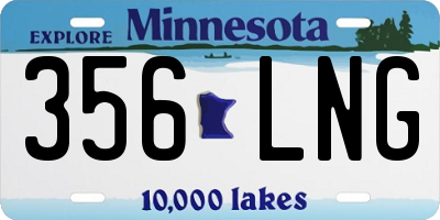 MN license plate 356LNG