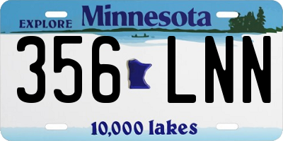 MN license plate 356LNN