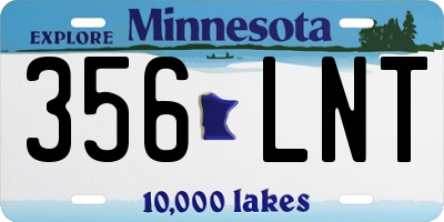 MN license plate 356LNT