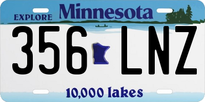 MN license plate 356LNZ