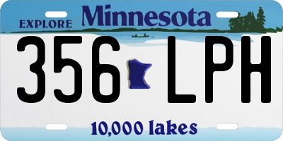 MN license plate 356LPH