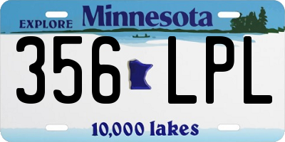 MN license plate 356LPL