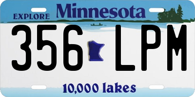 MN license plate 356LPM