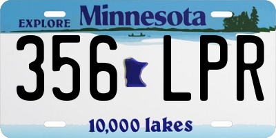 MN license plate 356LPR
